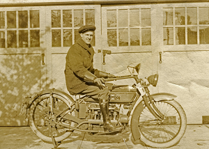 To the chagrin of his mother, friends gave a motorcycle to the young man Ray Crawford.