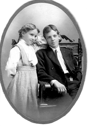 Mildred with her Brother Ramond.